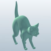 ブラックキャットバックアーチ型V2 3d model