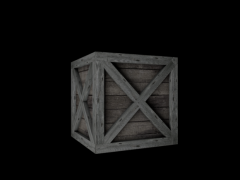 Rustic crate 3d model