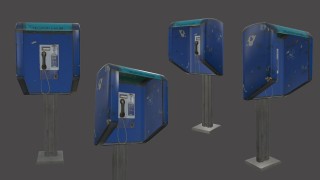 Cabine téléphonique 3d model