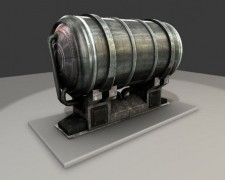 Metal Water Tank 3d model