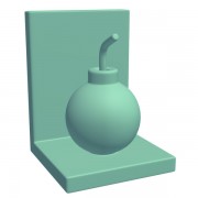 Bookend Cartoon Bomb v1  3d model