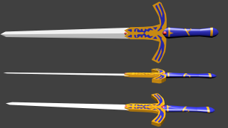 sciabola excalibur 3d model