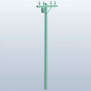 Poteau téléphonique v1 3d model