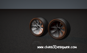 Racing Wheel 2 3d model