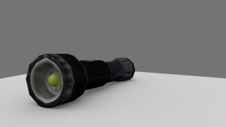 Police Flashlight 3d model