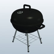 Grill stołowy Charcoal v1 3d model