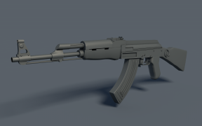 AK47 Kino 4d 3d model