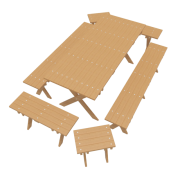 Outdoor Furnitures 02 3d model