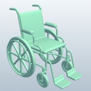 Cadeira de rodas v1 3d model