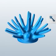 Pencil sea urchin V1  3d model