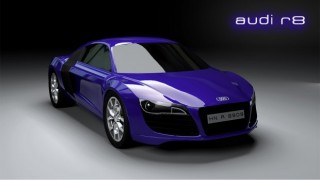 audi r8 car 3d model