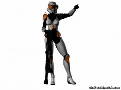 trooper girl 3d model