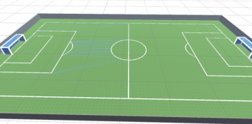 Campo da calcio 3d model