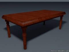 houten tafel 3d model