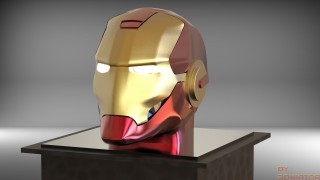 ironman helm 3d model