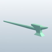 开信刀Anvil v1 3d model