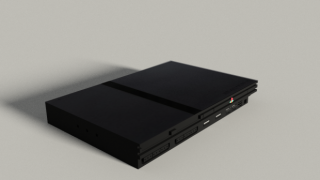 Playstation 2 Slim 3d model