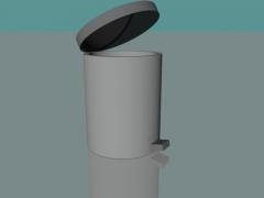 Trash can 3d model