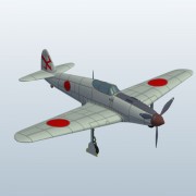 第二次世界大战飞机日本川崎Ki61 v1 3d model