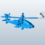 战斗机直升机v1 3d model