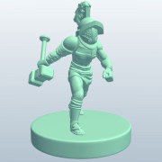 剣闘士WarriorWarハンマーv1 3d model