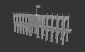 Medieaval-brug 3d model