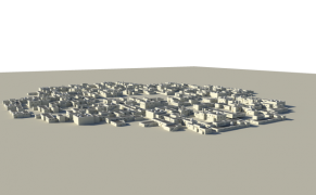 Małe pustynne miasto 3d model