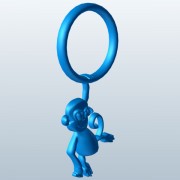 Monkey Hanging From Ring 1 V2  3d model