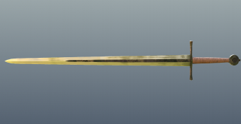 Eenhandig zwaard 3d model