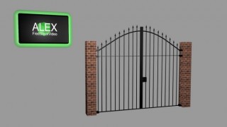 Villa Gate 3d model