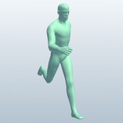 走っている人v2 3d model