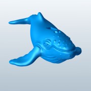 Humpback Whale v1  3d model