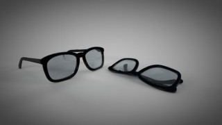 Geek glasses 3d model