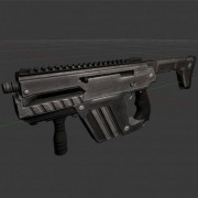 Submachine Gun M24 R 3d model