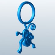 Monkey Hanging From Ring 2 V2  3d model