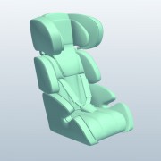 car seat V1  3d model