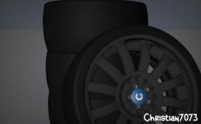 Racing Wheel 003 3d model