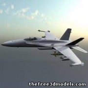 F-18大黄蜂喷气机 3d model