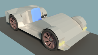 Macchina da corsa low poly 3d model