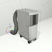 Air Conditioner Rigged 3d model