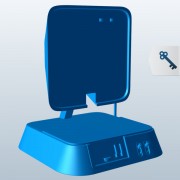 Oude televisietoestel radio-combinatie v1 3d model