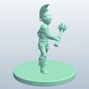 剣闘士WarriorSpikedメイスv1 3d model