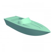 Barco de Wakeboard v1 3d model