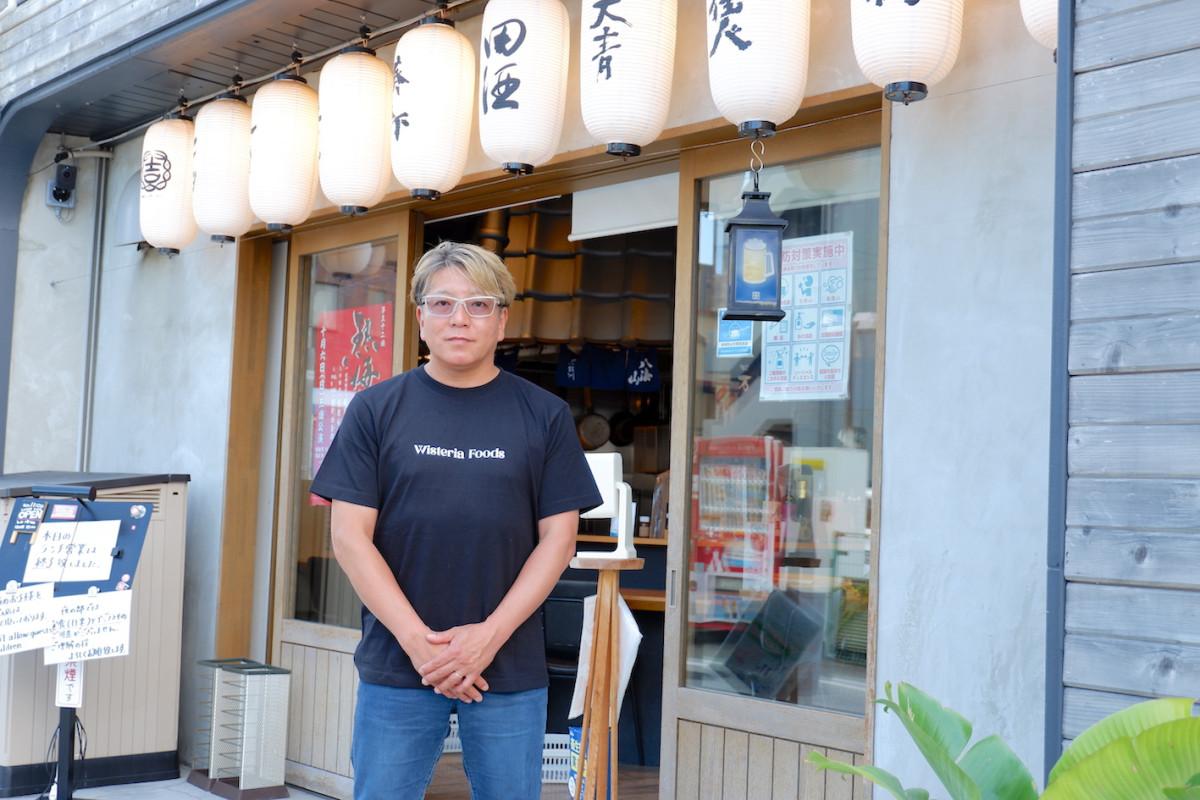 10周年を迎える「yoshi－魚－tei」店主の藤間義孝さん