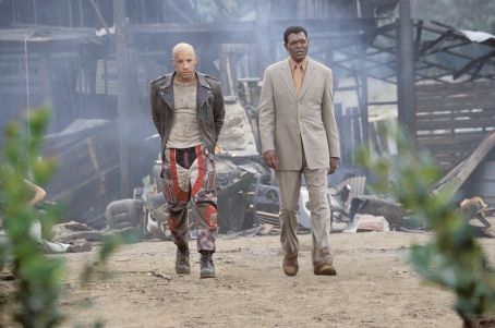 Vin Diesel and Samuel L. Jackson in Columbia's XXX - 2002