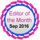 Editor of the Month - Sep 2016