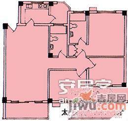 太子山庄3室2厅2卫109㎡户型图