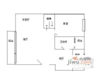 太子山庄2室2厅1卫82㎡户型图