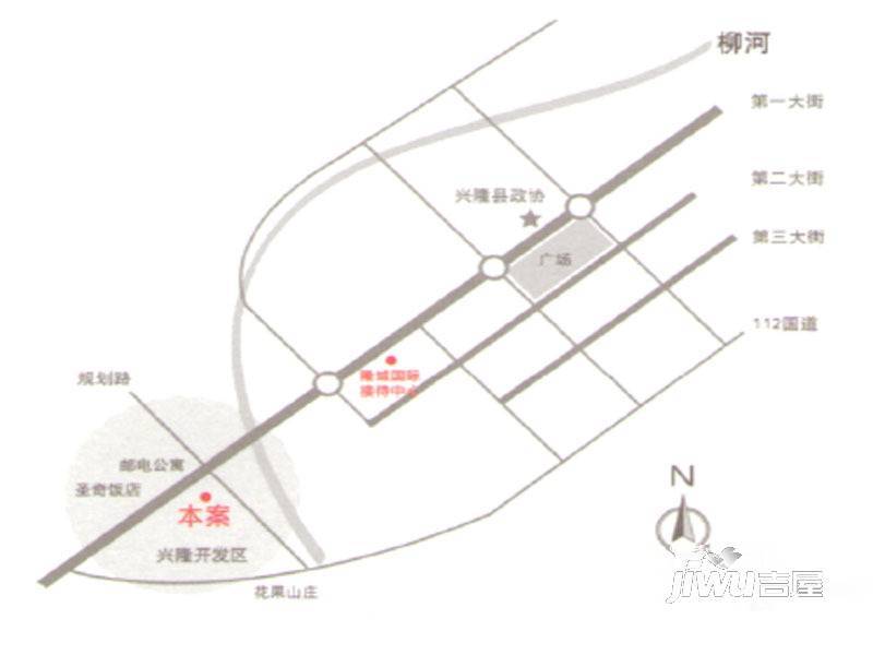 隆城国际位置交通图图片