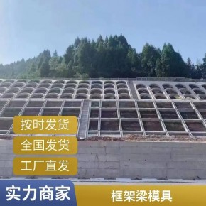 可以拼装组合的现浇框架梁模具锚杆式框格梁护坡模具